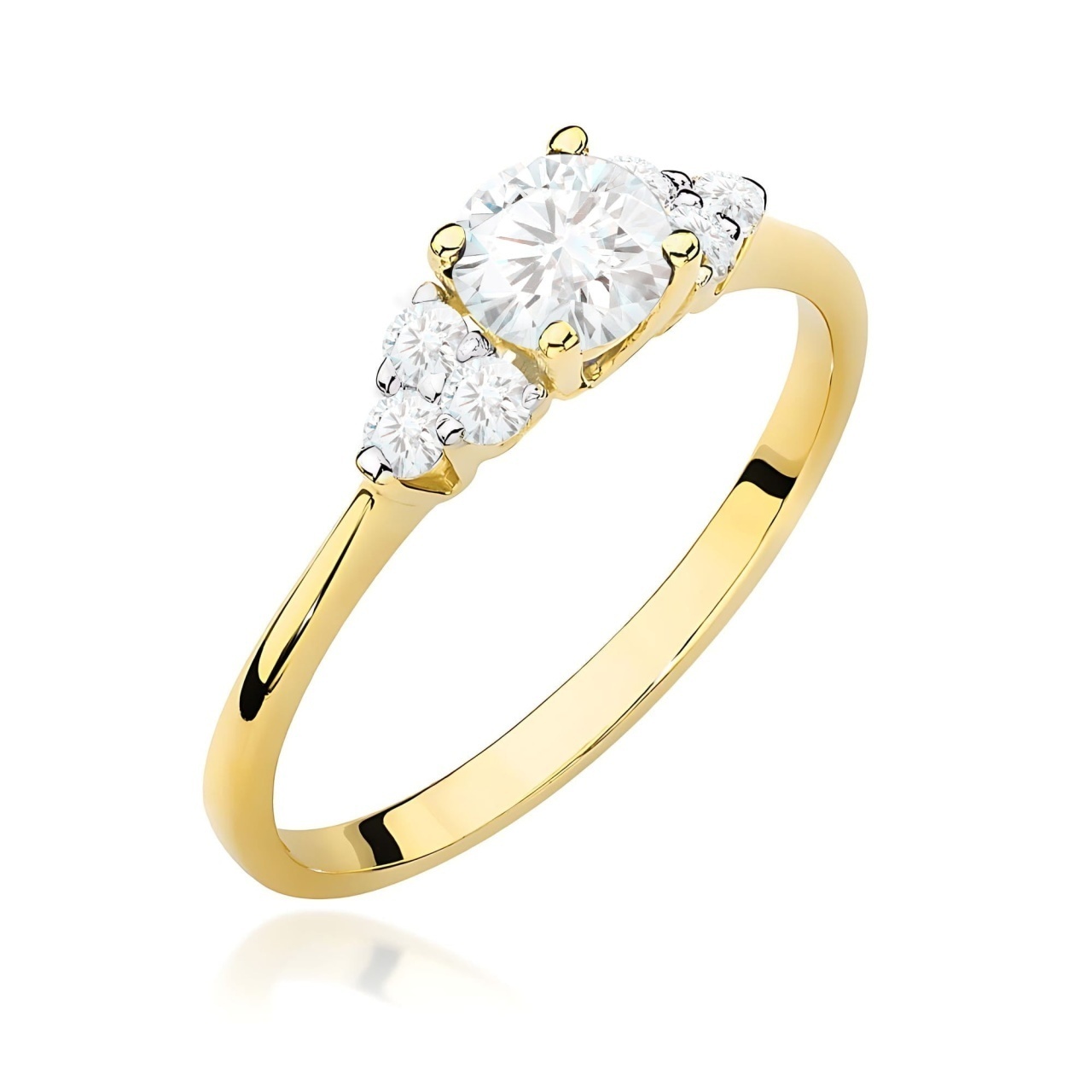 Inel Aur 14K cu Diamante de Laborator 0.68 ct
