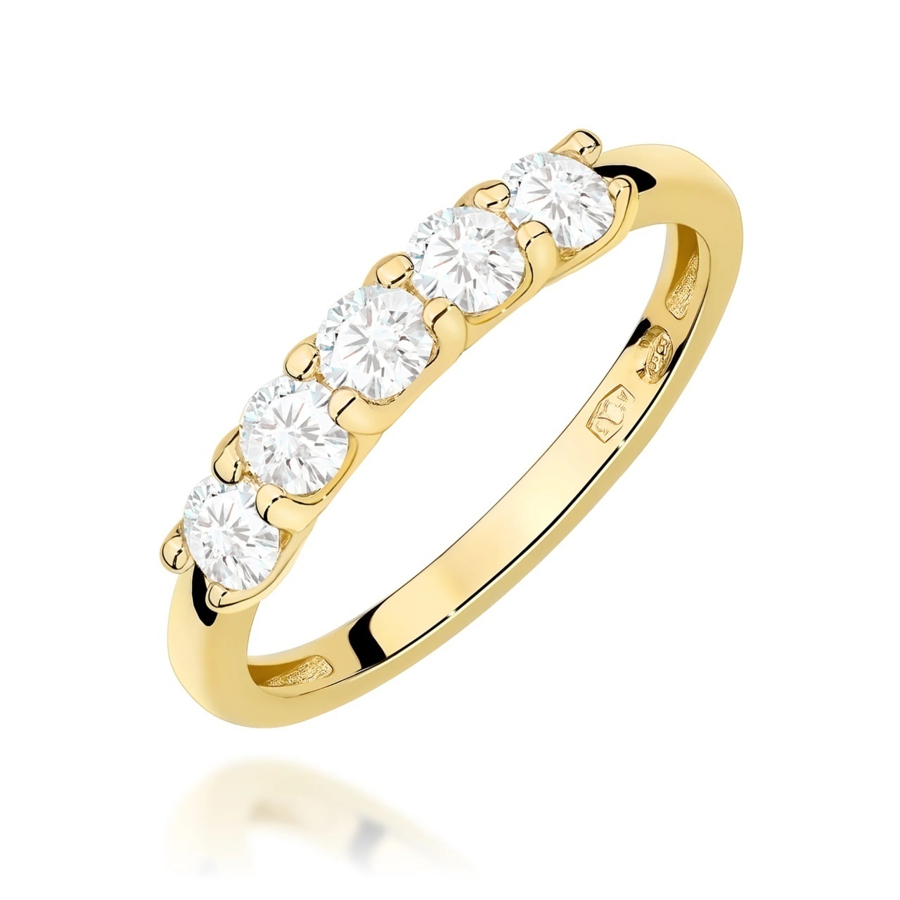 Inel Aur 9K cu Diamante Naturale 0.50 ct