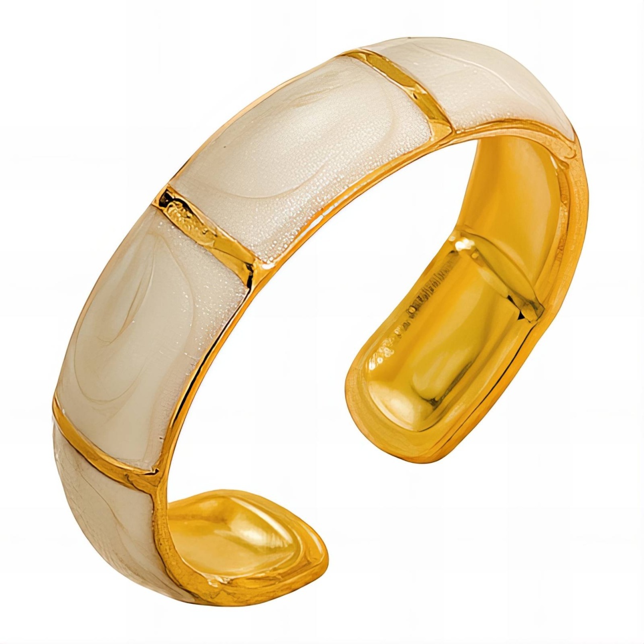 Inel Reglabil din Inox placat cu AUR 18K - Sidef
