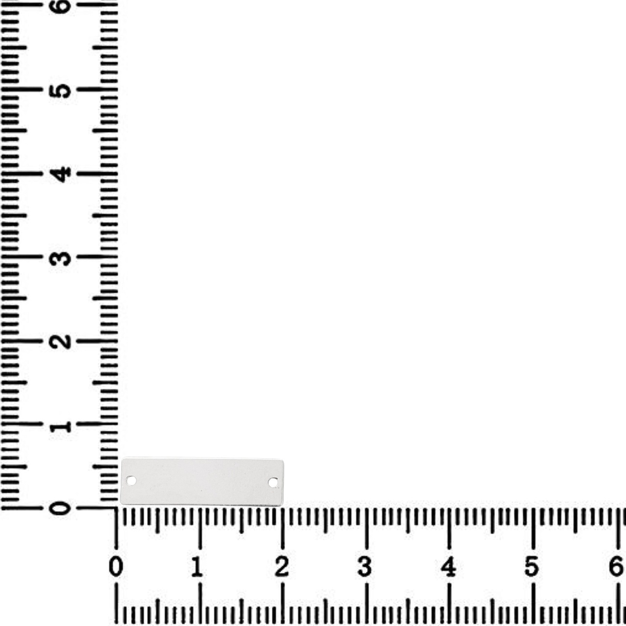 Link Argint - pentru bratara - placuta 2cm pentru gravat