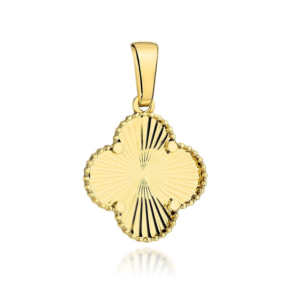 Pandantiv Aur 14K cu Model Trandafir Diamantat