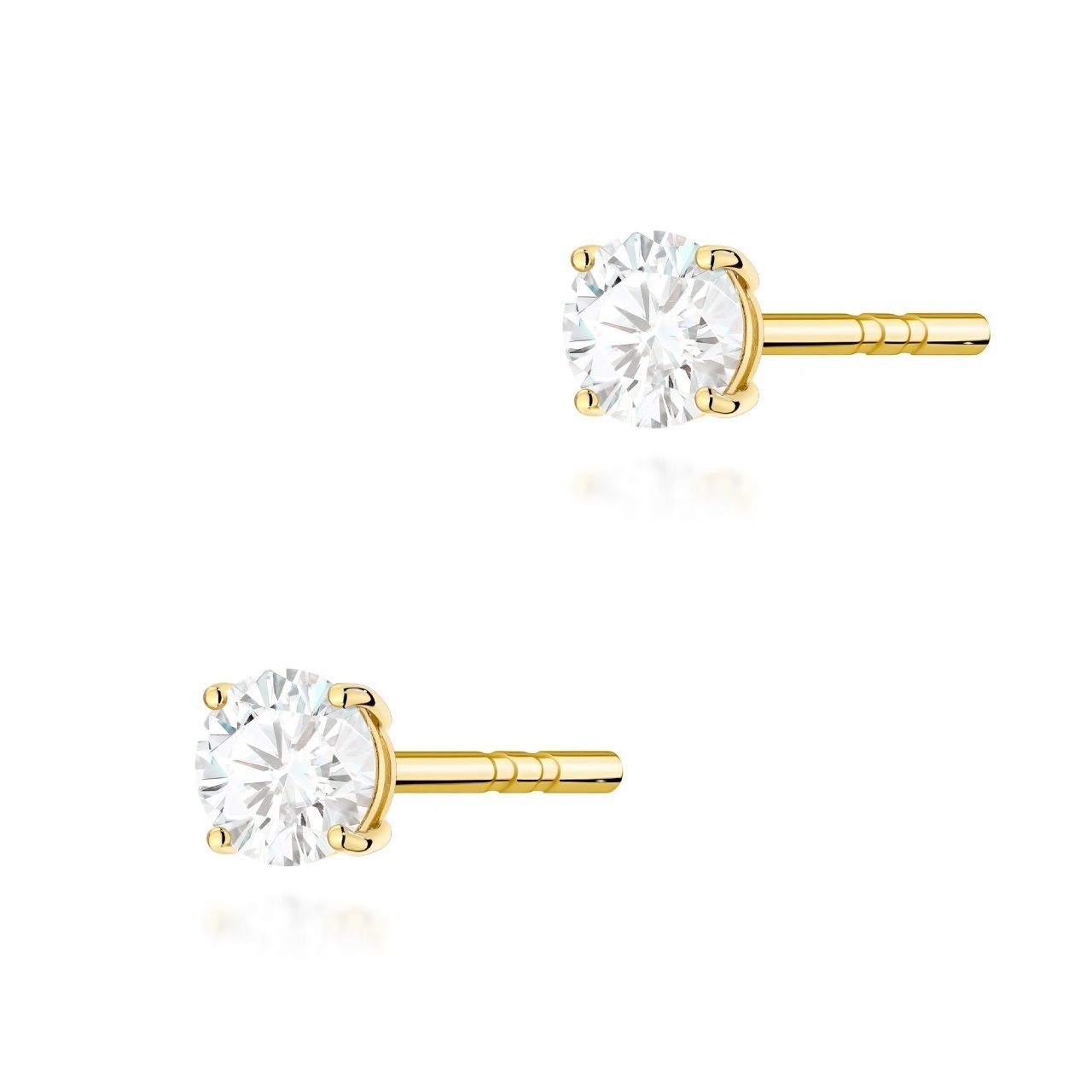Cercei Aur 14K cu Diamant de Laborator 0.15 ct