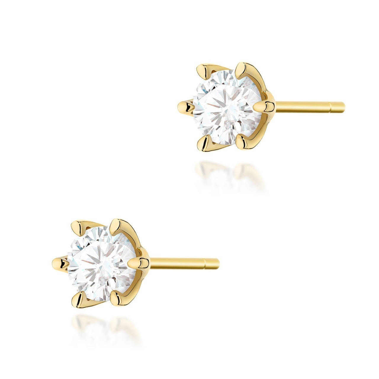 Cercei Aur 14K cu Diamant Natural 1.00 ct