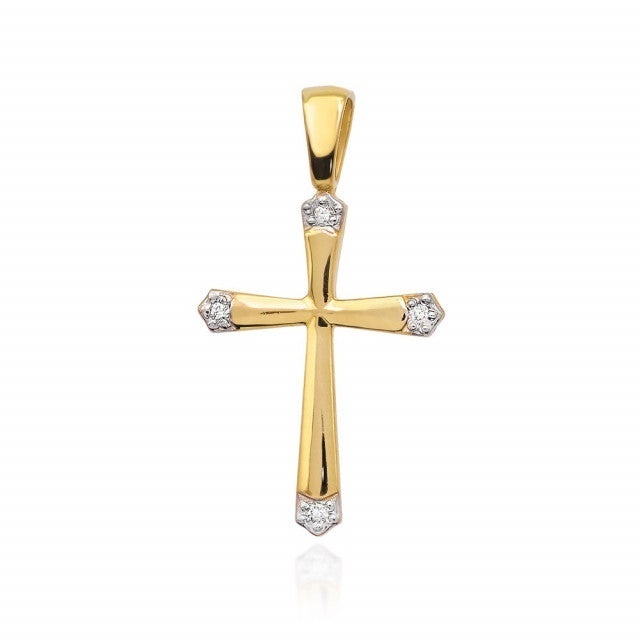 Cercei Aur 14K cu Diamante Naturale 0.02 ct