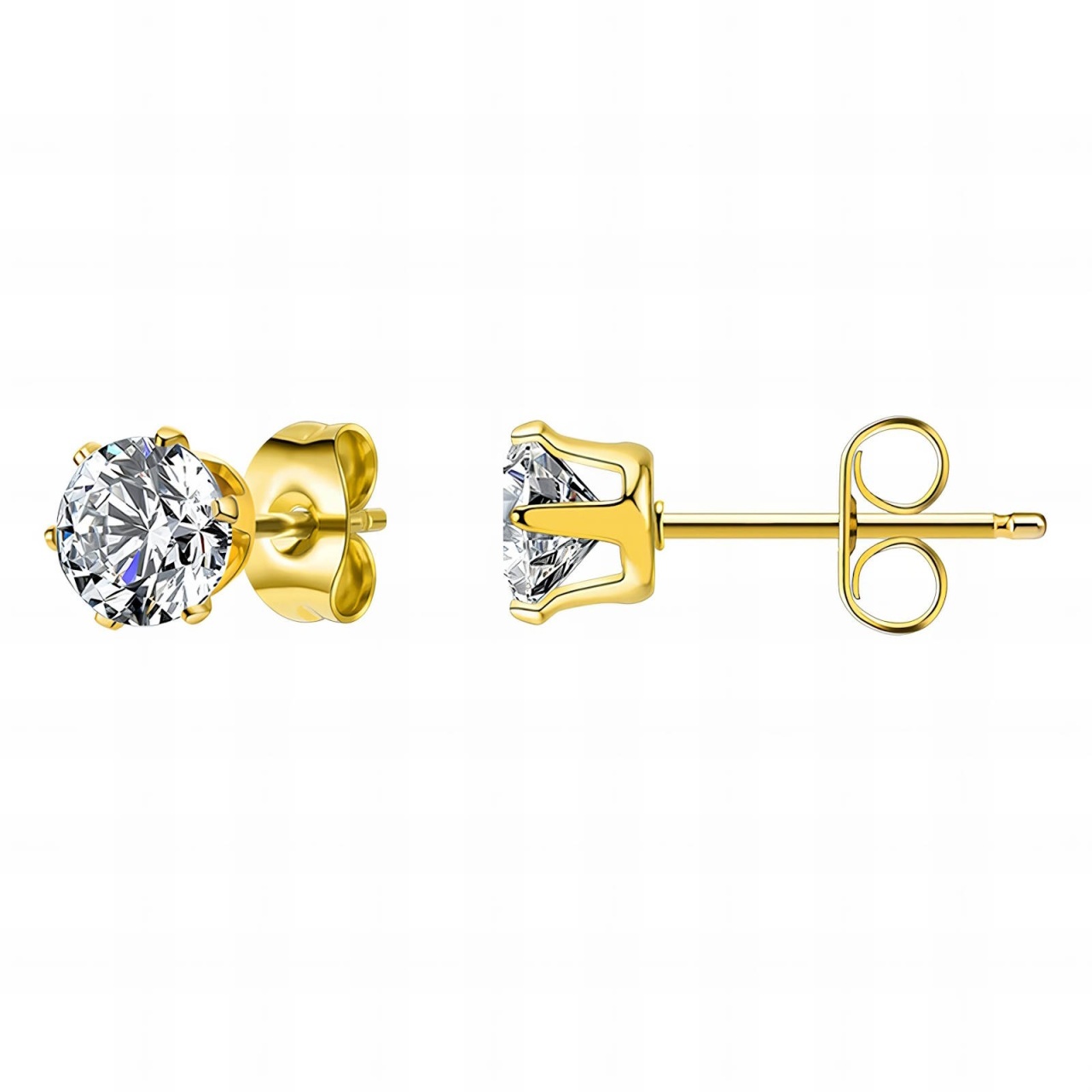 Cercei Simplys din Inox placati cu AUR 18K