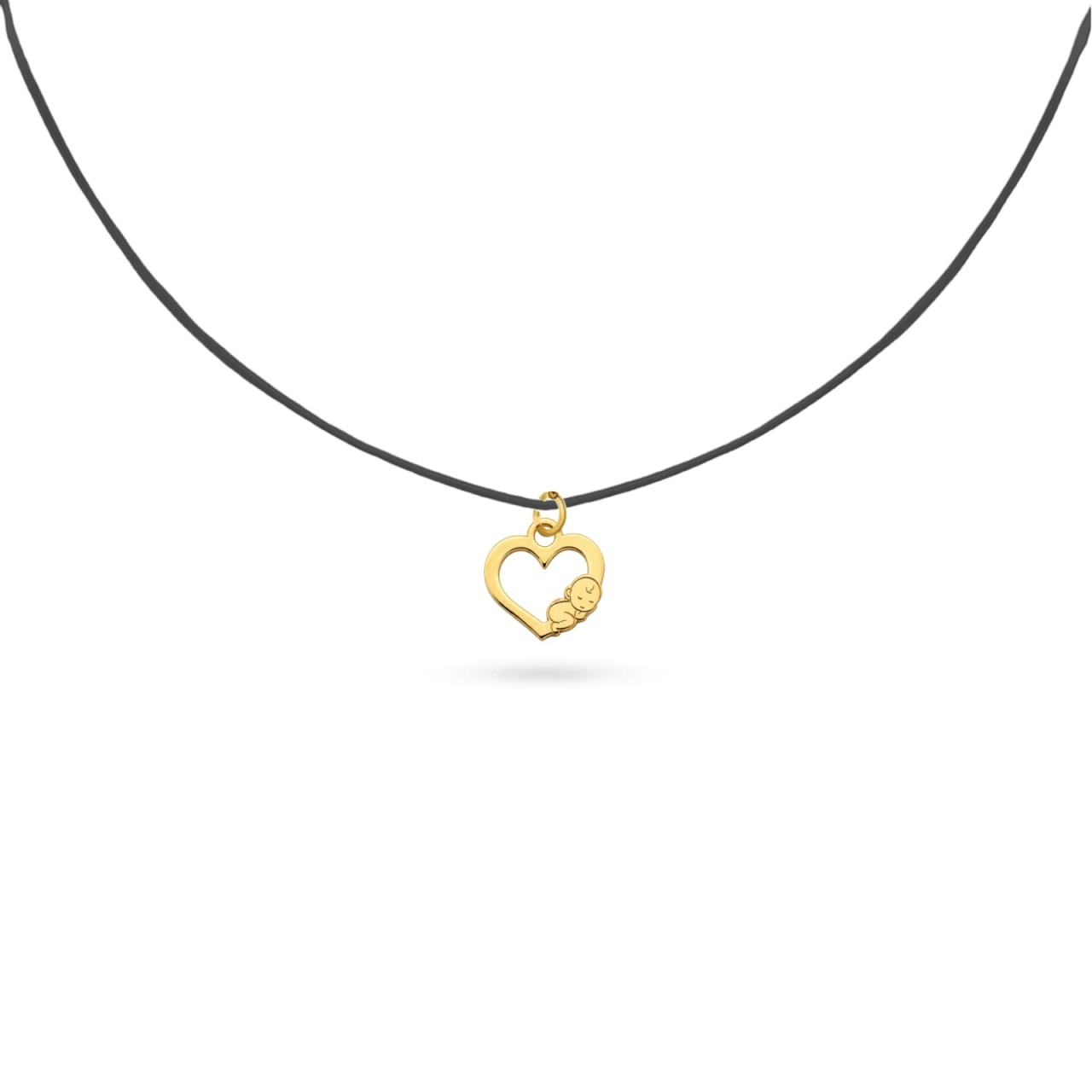 Choker Heart Collection Bebeluș din AUR 14K