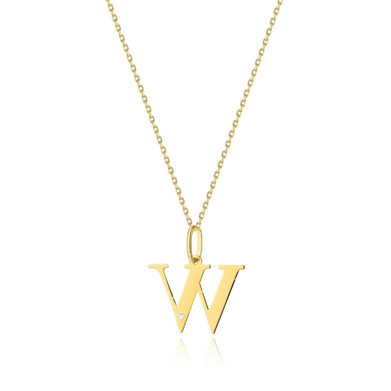 Colier Aur 14K cu Diamant Natural 0.01 ct