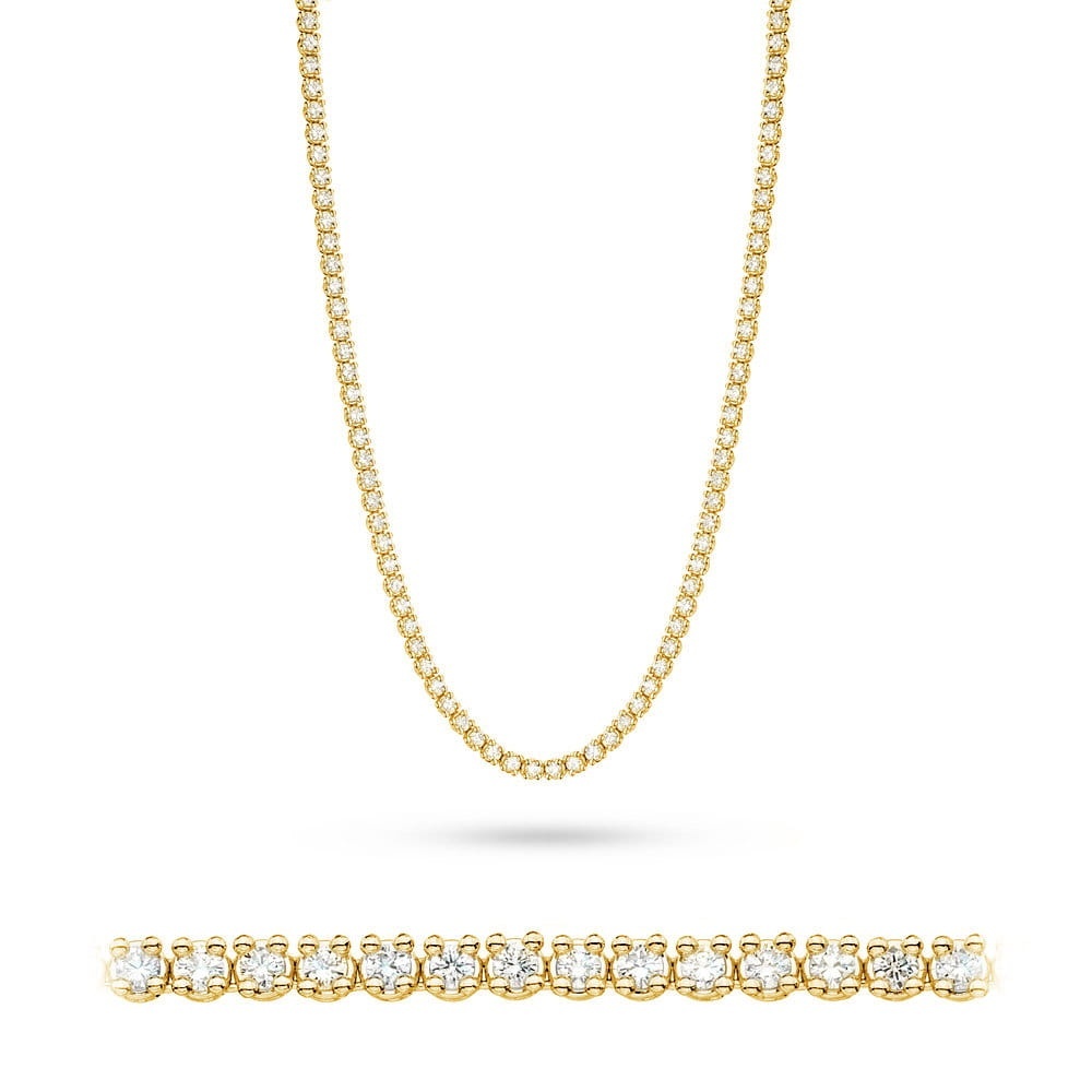 Colier Aur 14K cu Diamante Naturale 6.90 ct