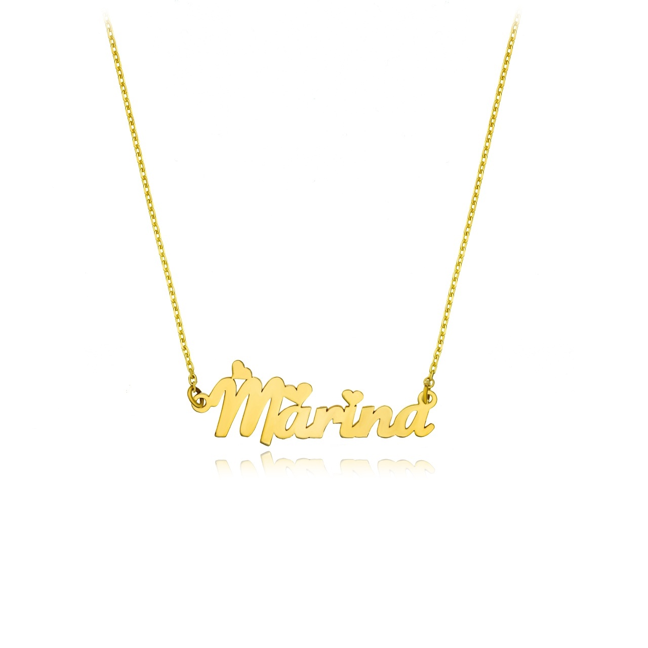 Colier din aur 14k personalizat la comanda cu orice nume