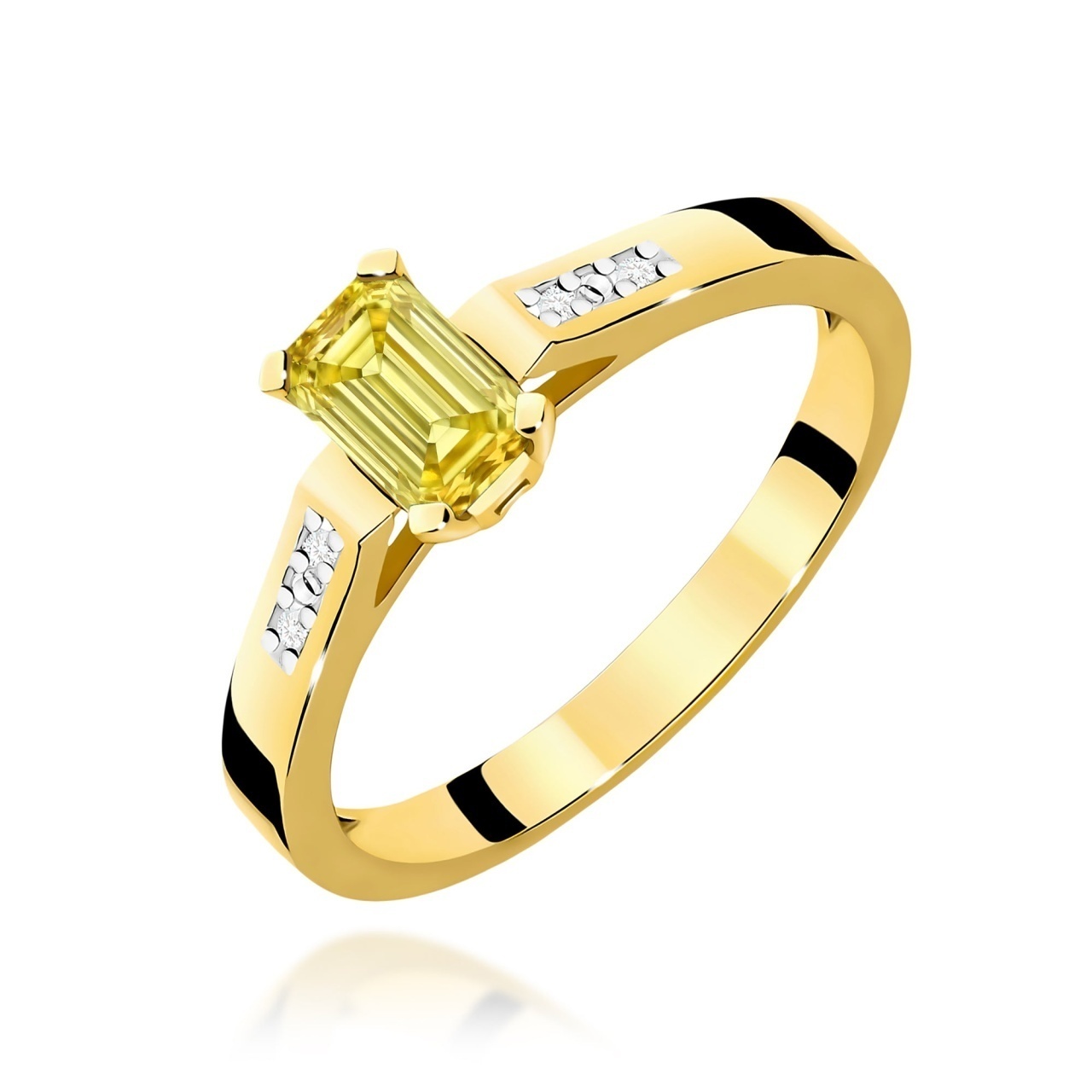 Inel Aur 14K cu Diamante de Laborator 0.54 ct