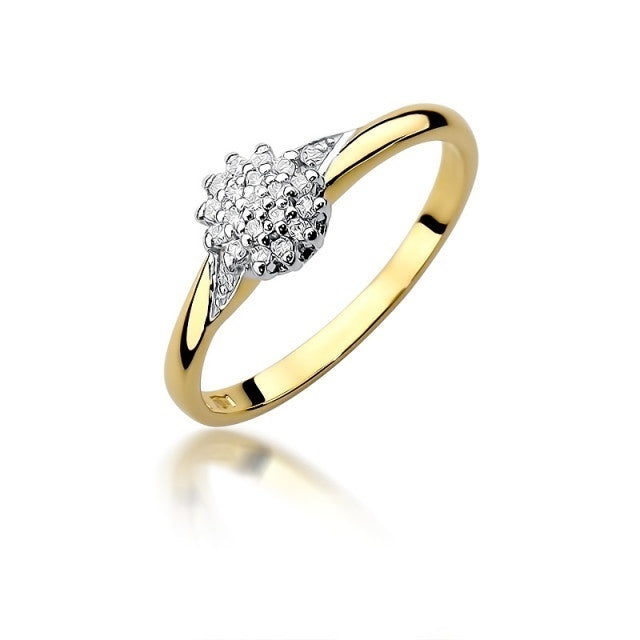 Inel Aur 14K cu Diamante Naturale 0.11 ct