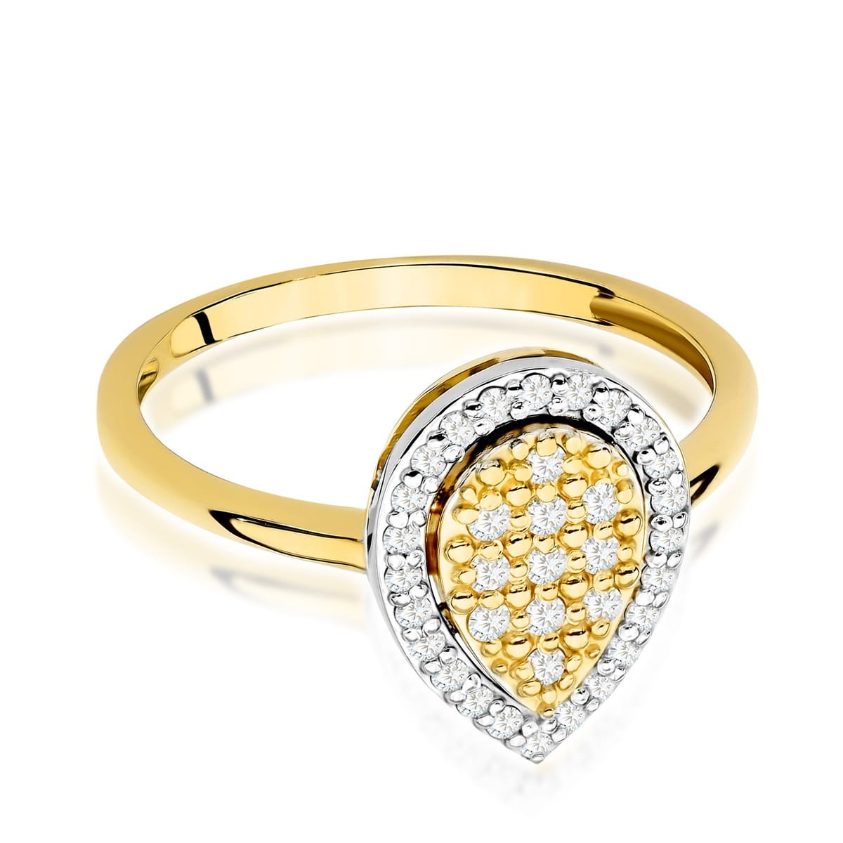 Inel Aur 14K cu Diamante Naturale 0.22 ct