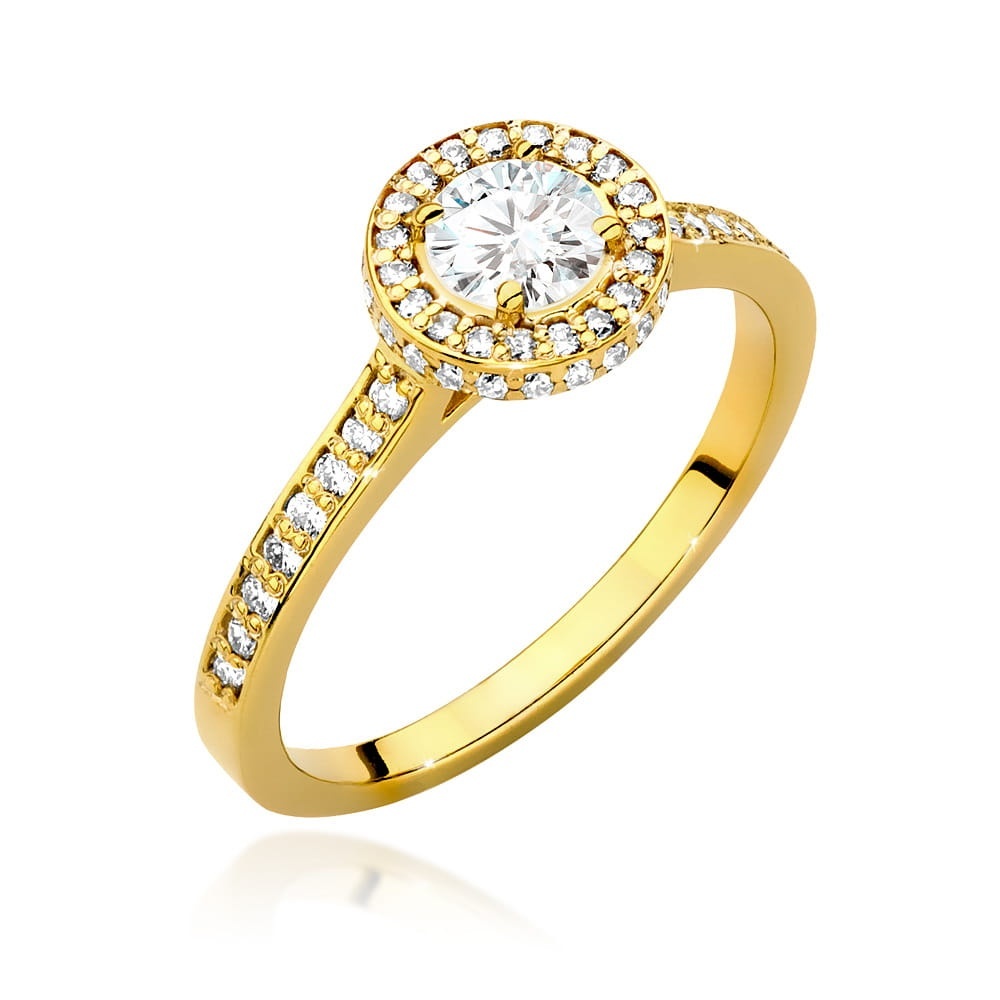 Inel Aur 14K cu Diamante Naturale 0.87 ct