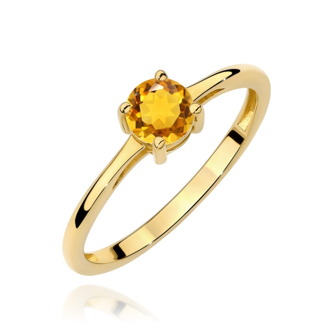 Inel Aur 9K cu Citrin 0.50 ct