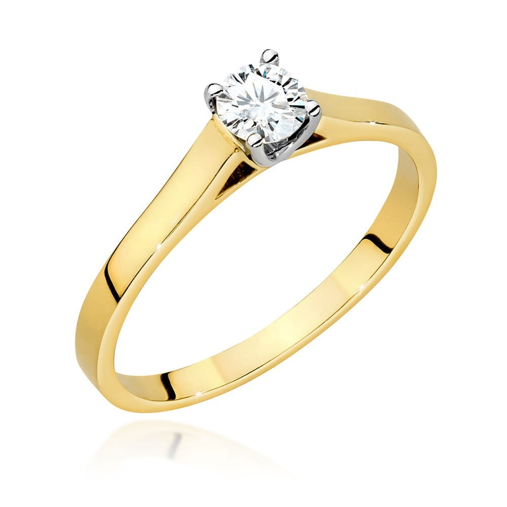 Inel Aur 9K cu Diamant de Laborator 0.40 ct