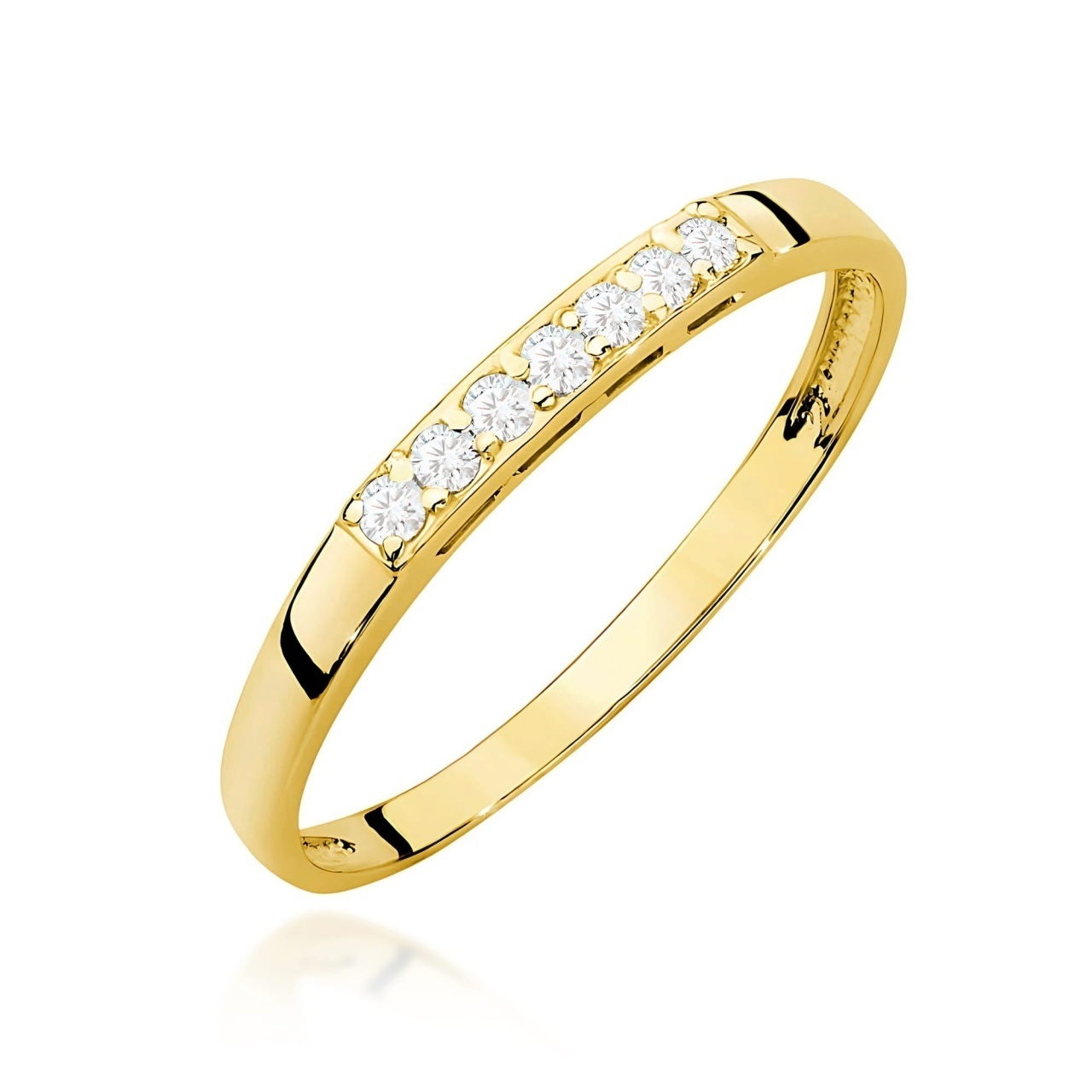 Inel Aur 9K cu Diamante Naturale 0.10 ct