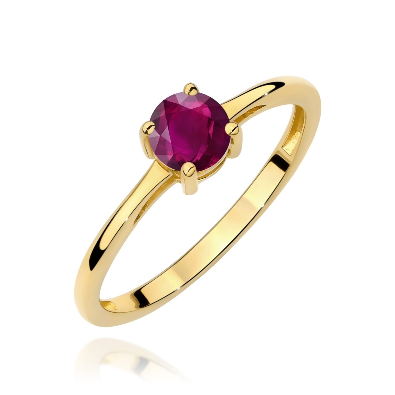 Inel Aur 9K cu Rhodolite 0.60 ct