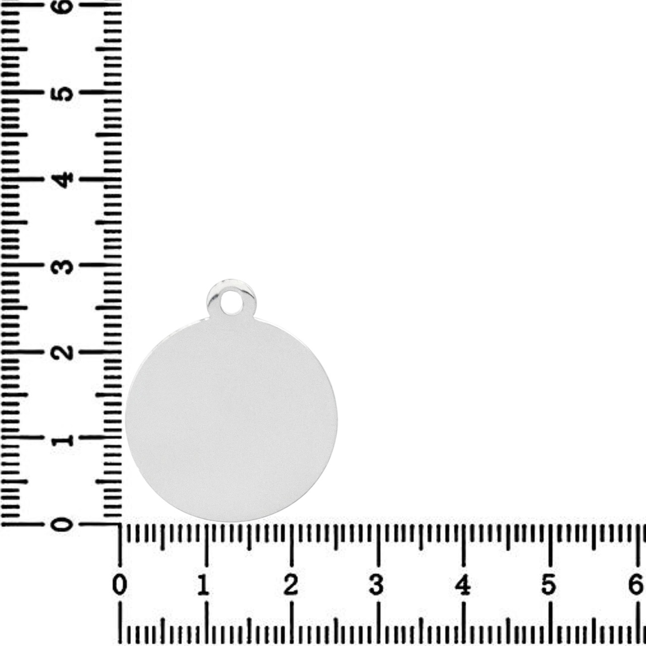 Link Argint - pentru colier - banut 2.5cm pentru gravat