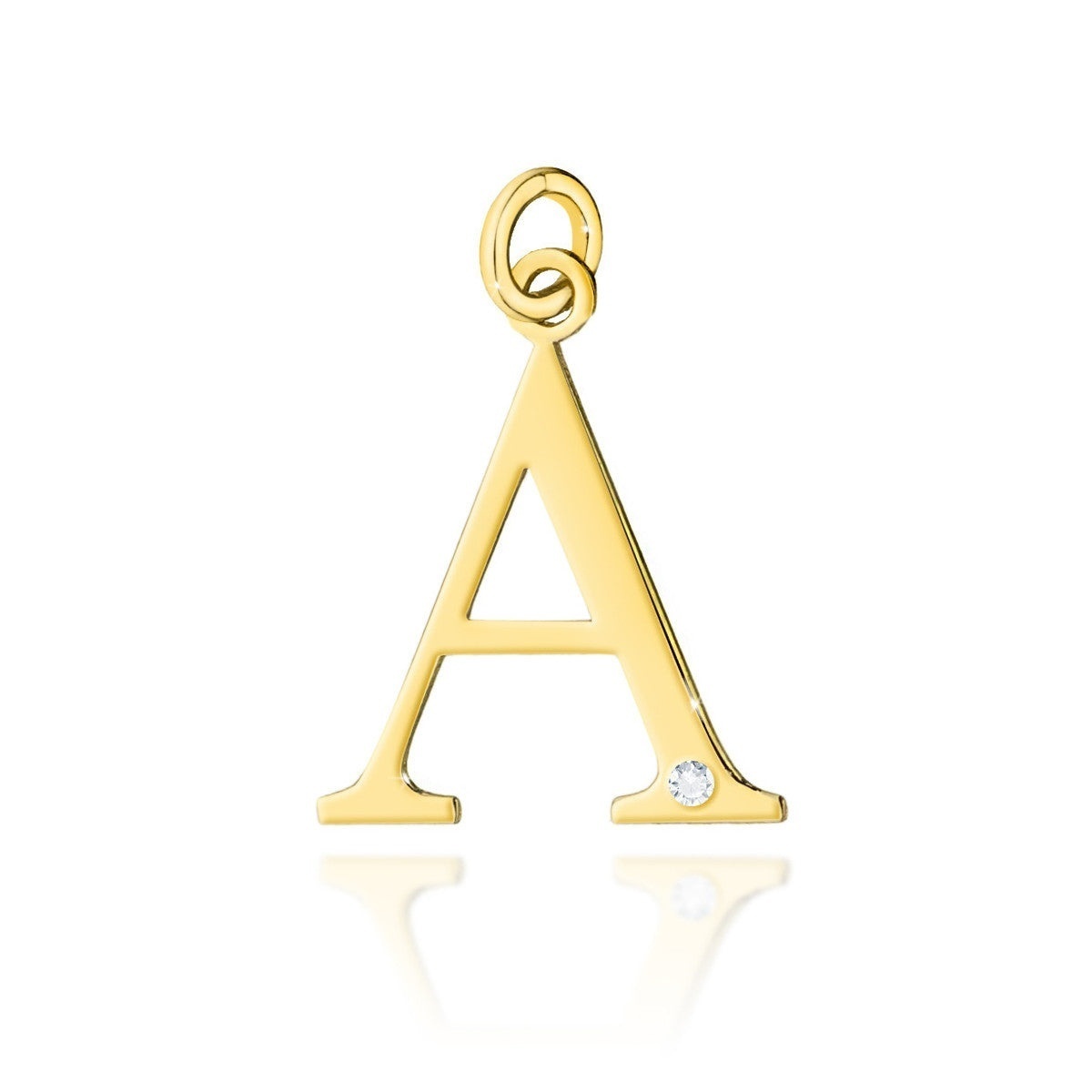 Pandantiv Aur 14K cu Diamante Naturale 0.01 ct