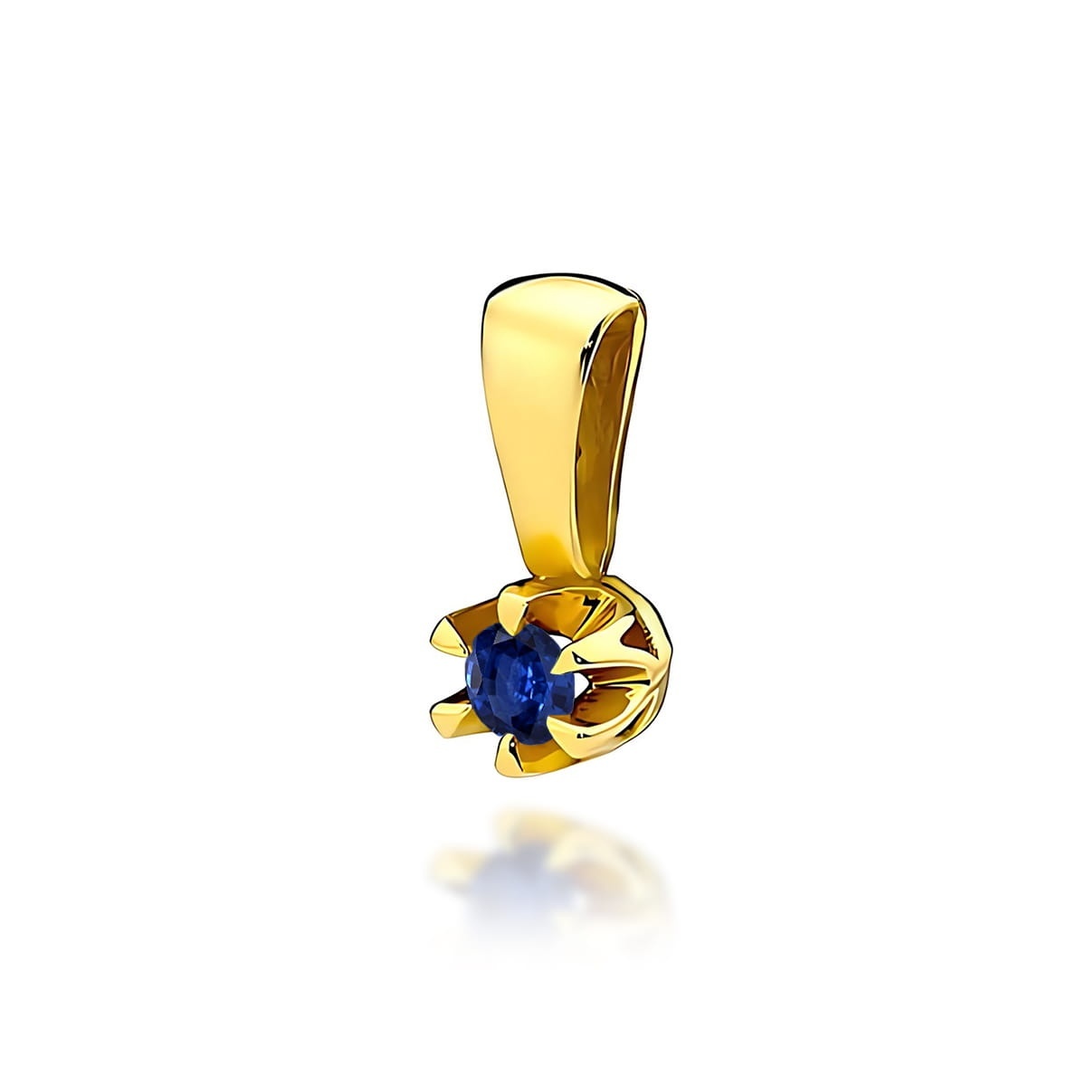 Pandantiv Aur 14K cu Safir 0.15 ct