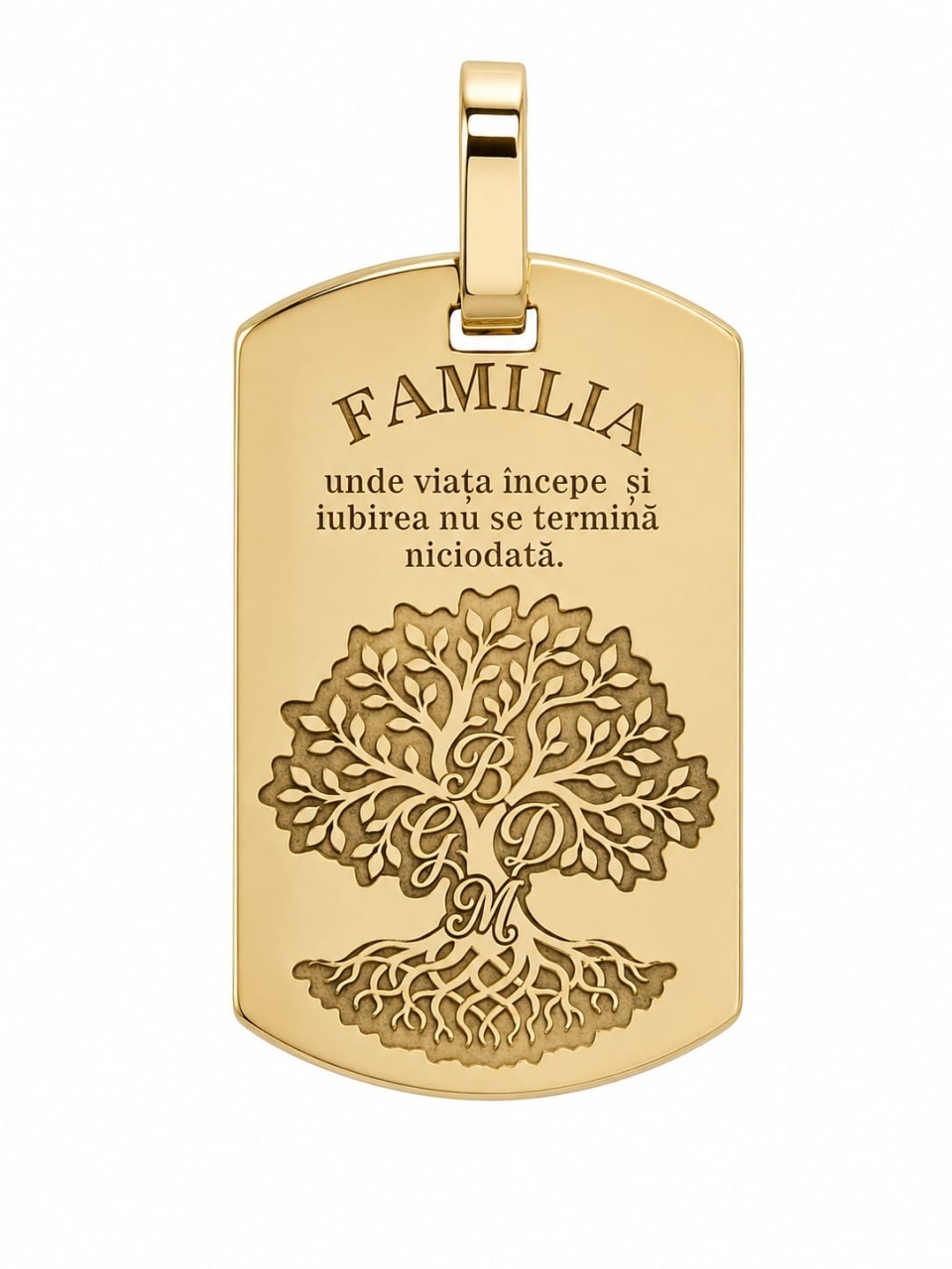 Pandantiv Copacul Familiei din Aur 14K