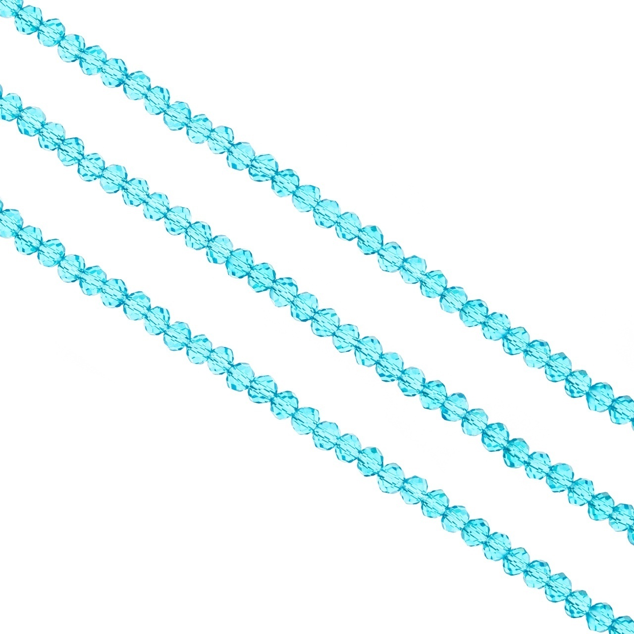 Șirag cristale rondele 3mm - Sky Blue transparent