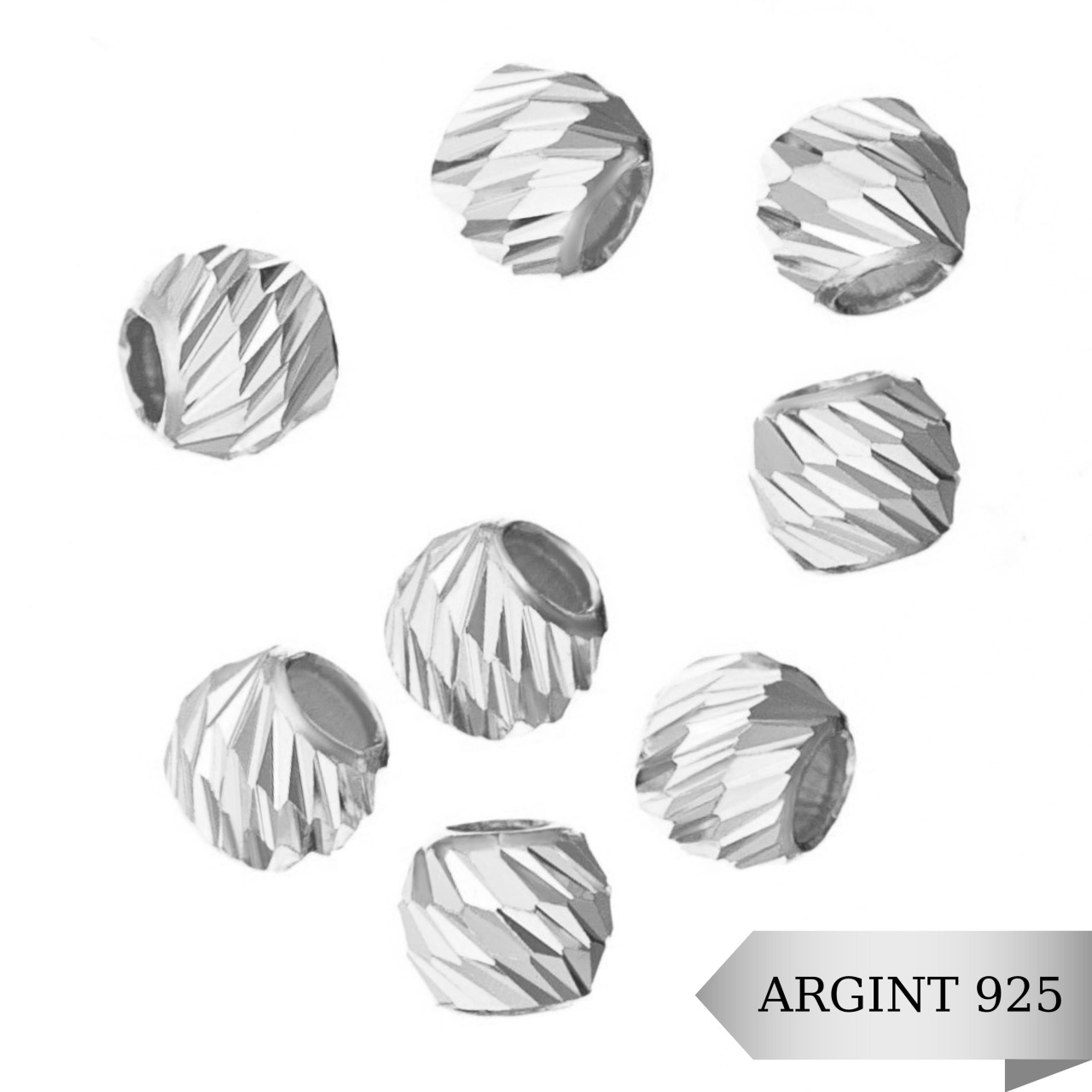 Bila Argint 925 Slash - Diamond CUT 5mm