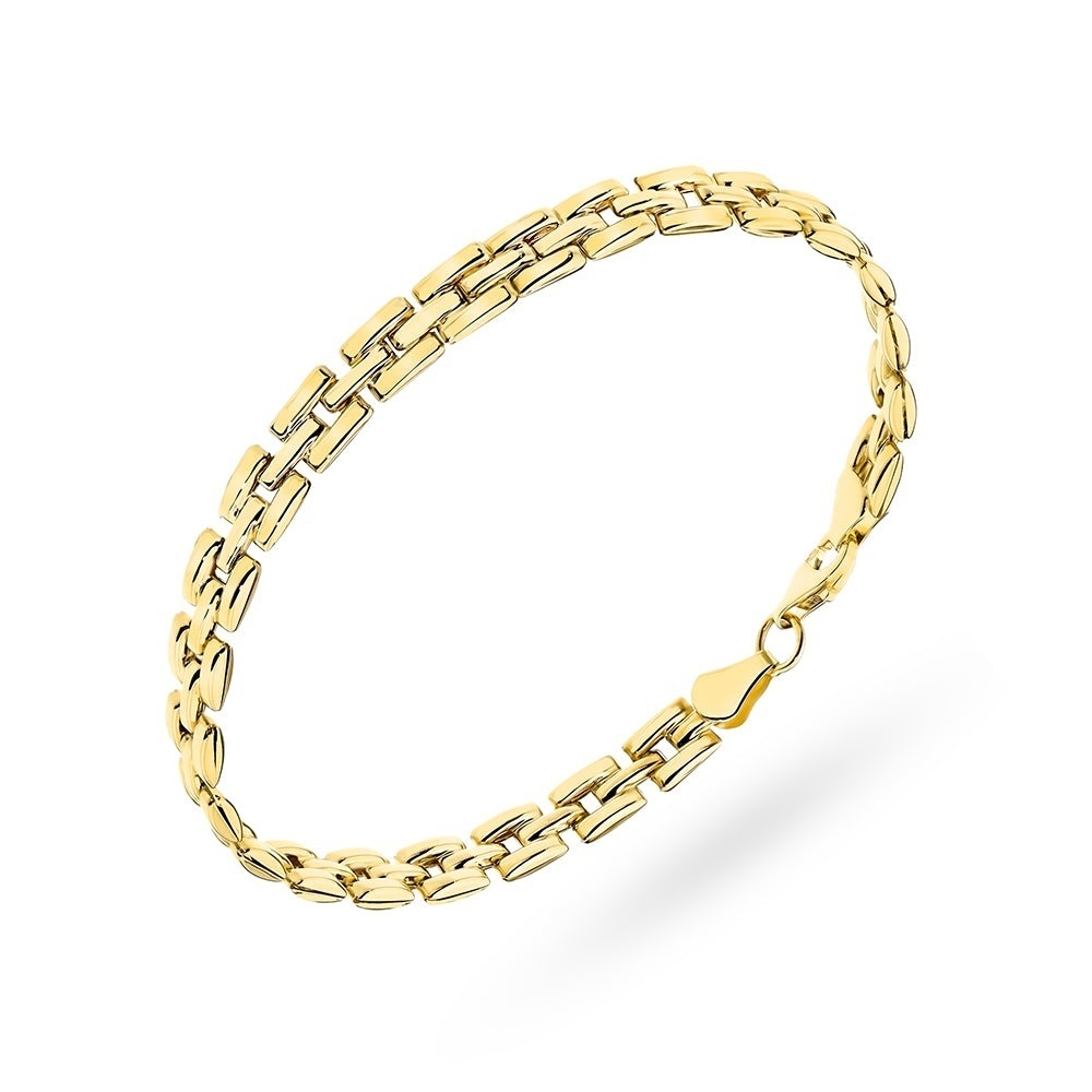 Brățară Aur 14K cu Design Geometric Simplu