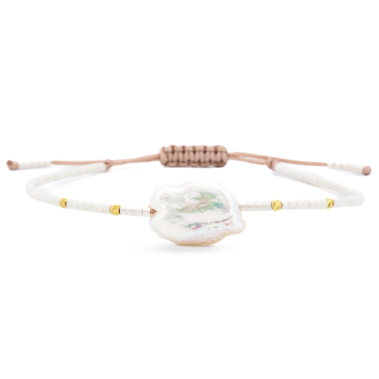 Brățară Baroque Pearl cu Miyuki și AUR 14K