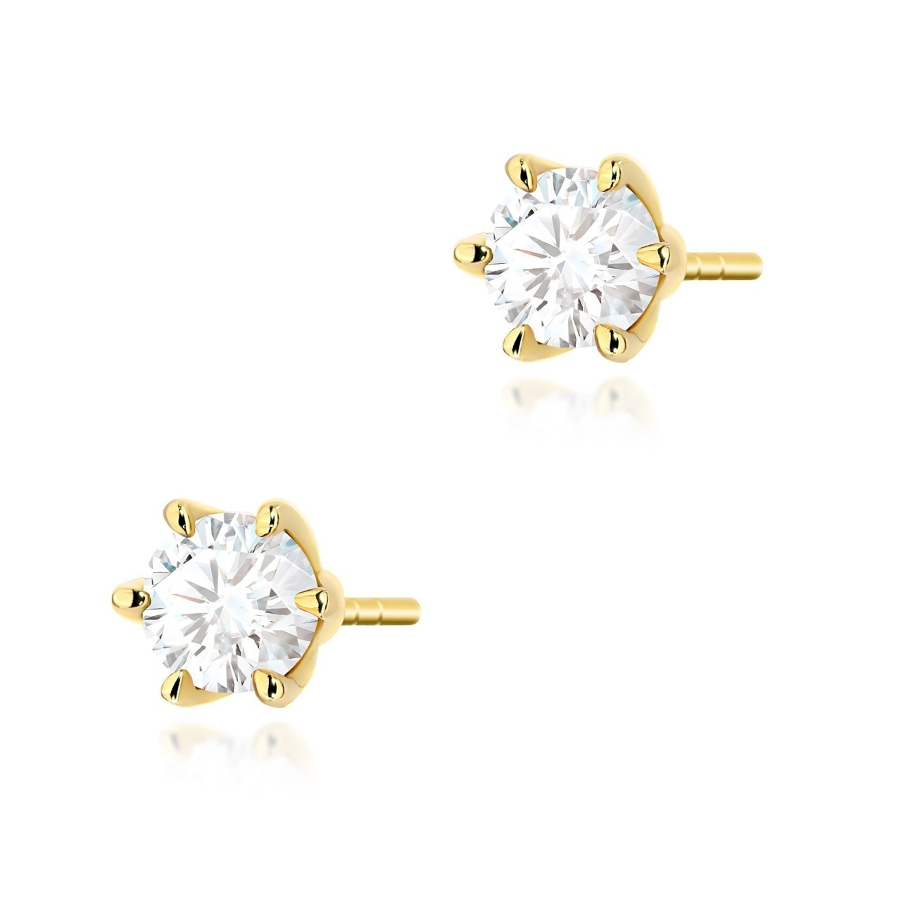 Cercei Aur 14K cu Diamant de Laborator 0.50 ct