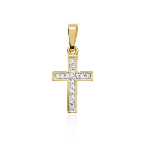 Cercei Aur 14K cu Diamante Naturale 0.08 ct