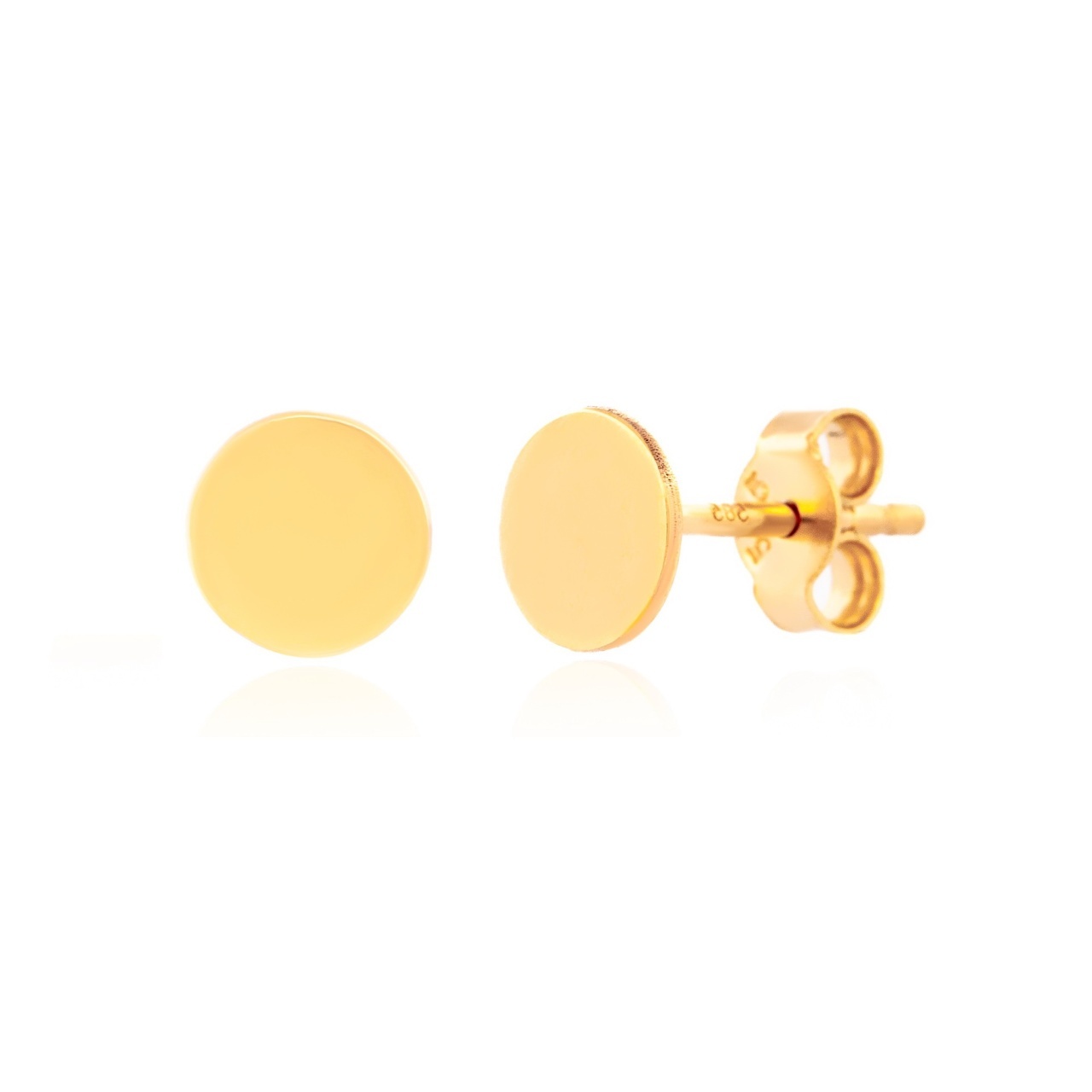 Cercei Coin Mini cu banut de 0.6cm din AUR 14K