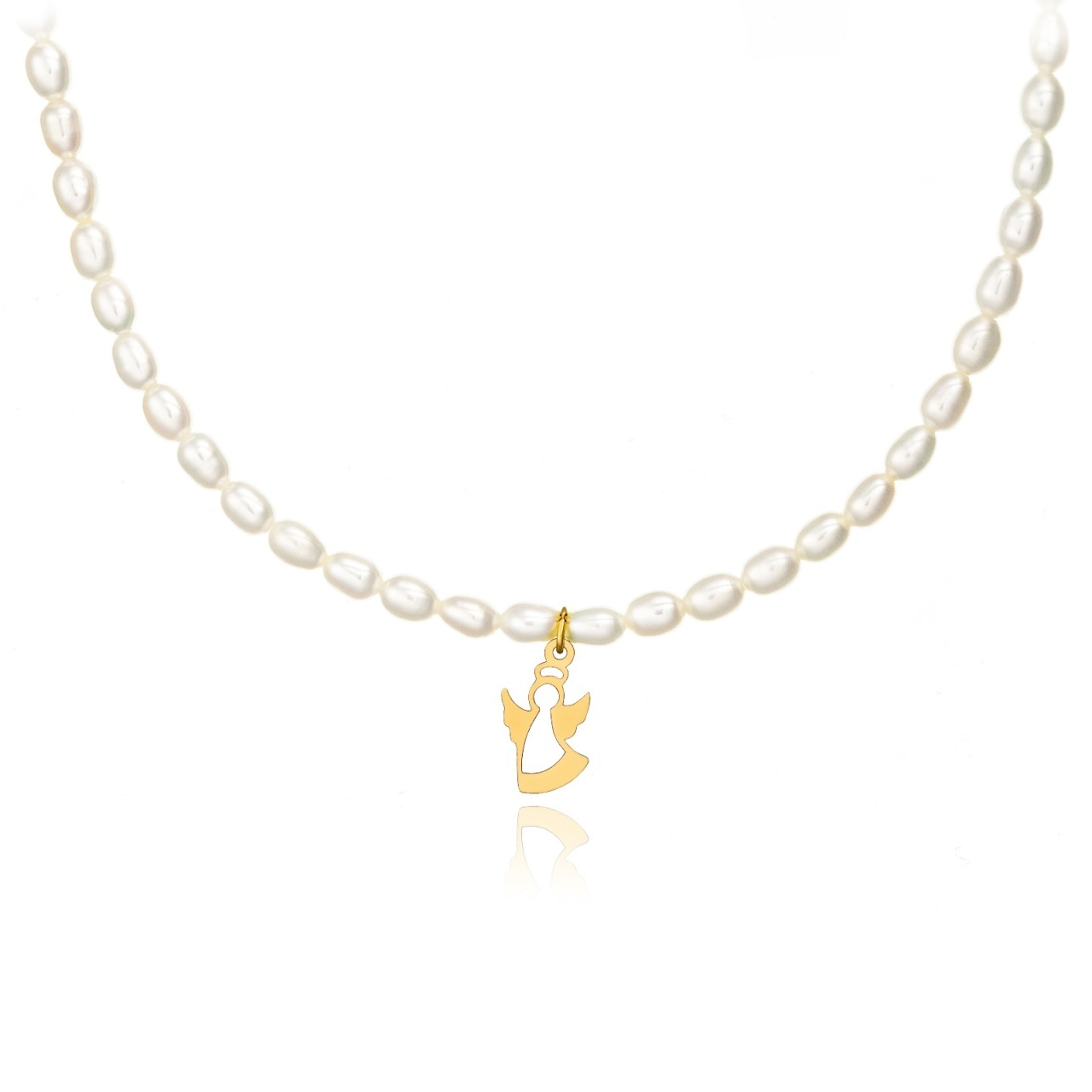 Colier My Angel din Aur 14K si Perle de cultura