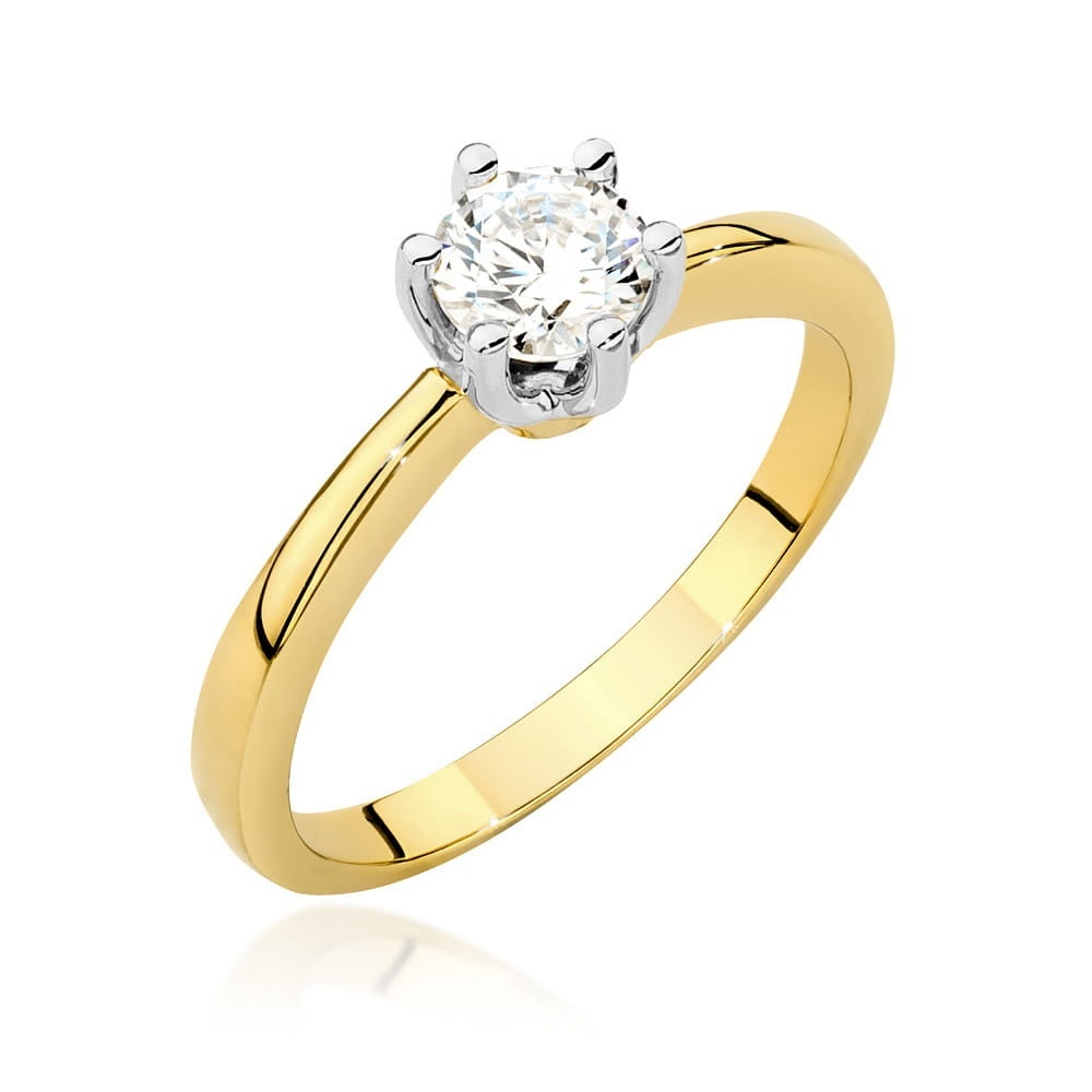 Inel Aur 14K cu Diamant de Laborator 0.50 ct