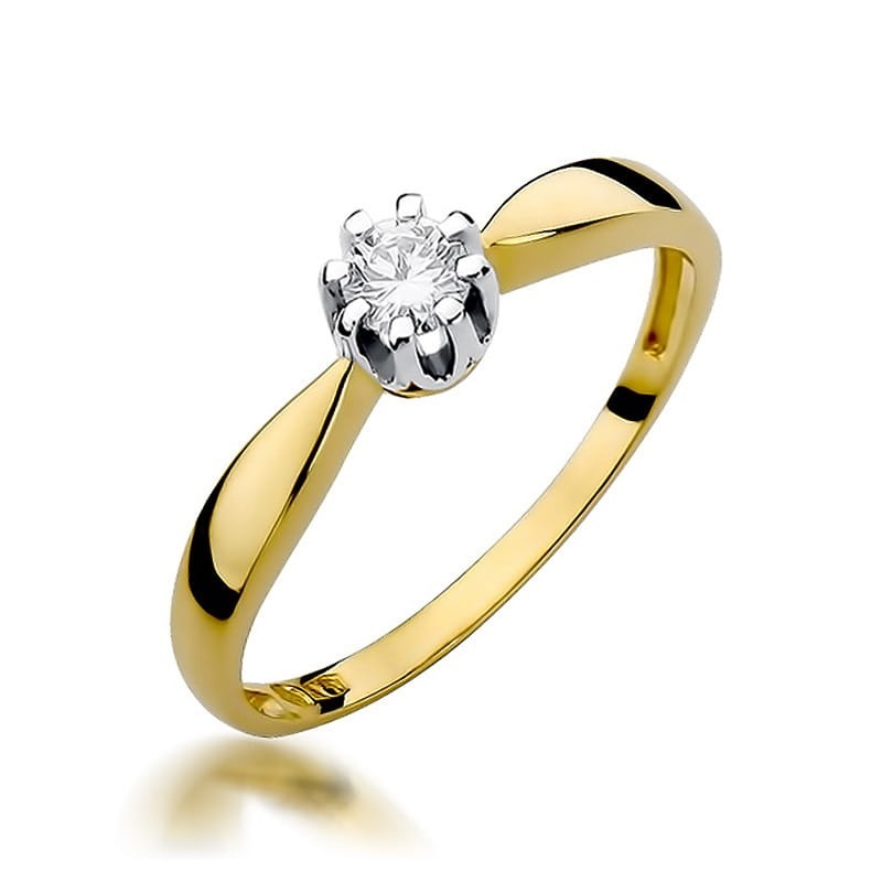 Inel Aur 14K cu Diamant Natural 0.20 ct