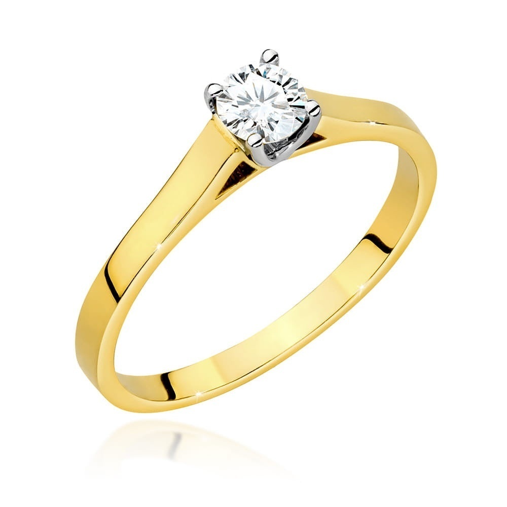 Inel Aur 14K cu Diamant Natural 0.40 ct