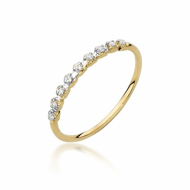 Inel Aur 14K cu Diamante Naturale 0.05 ct