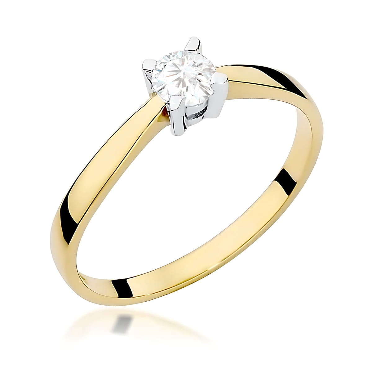 Inel Aur 9K cu Diamant de Laborator 0.20 ct
