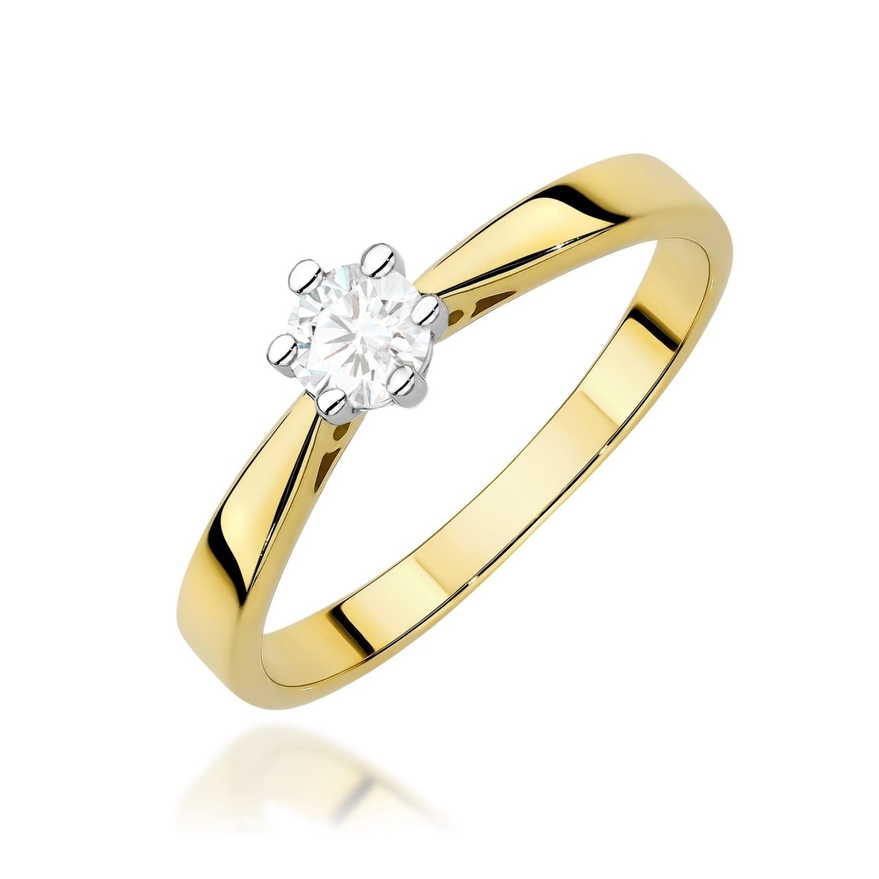 Inel Aur 9K cu Diamant de Laborator 0.30 ct