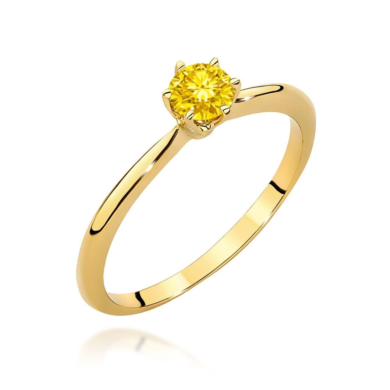 Inel Aur 9K cu Diamant de Laborator 0.50 ct
