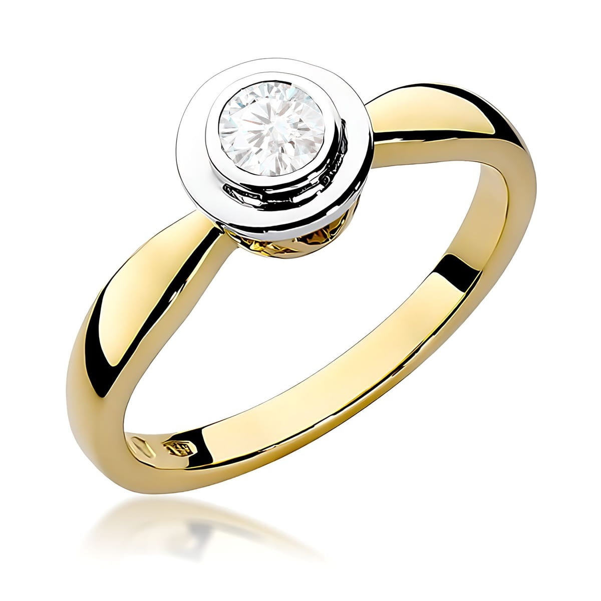 Inel Aur 9K cu Diamant Natural 0.30 ct