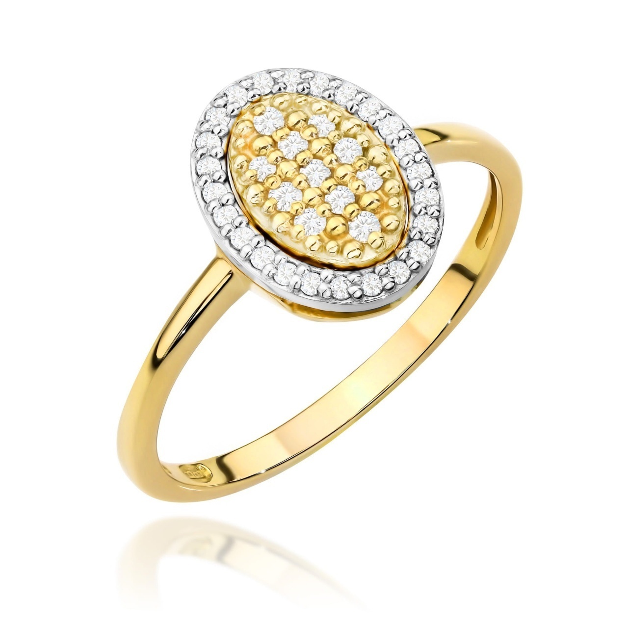Inel Aur 9K cu Diamante Naturale 0.20 ct