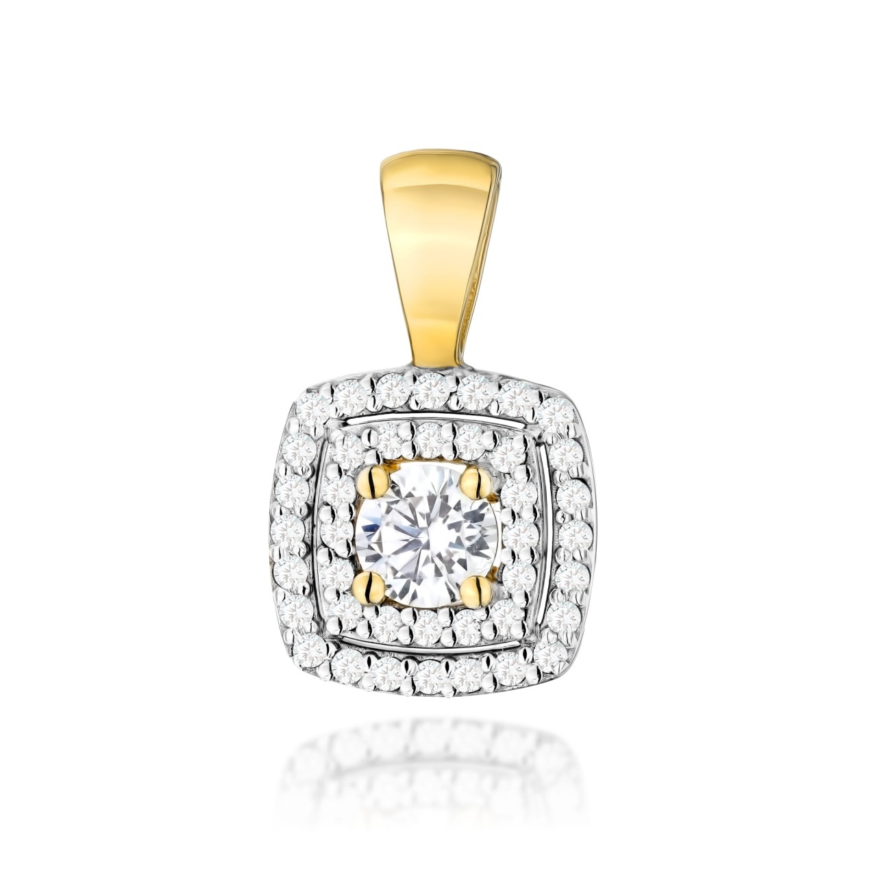 Pandantiv Aur 14K cu Diamante de Laborator 0.50 ct