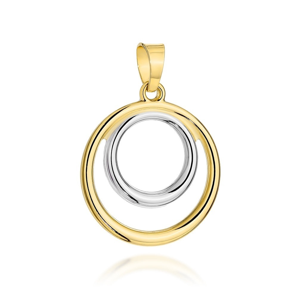 Pandantiv Aur 14K Inele Bicolore
