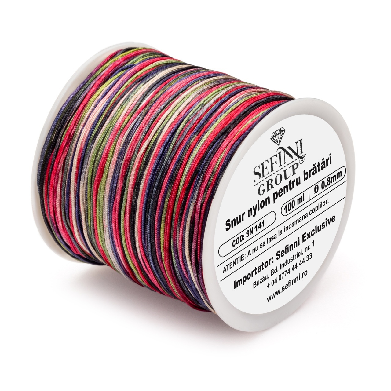 Rola snur 100m x 0.8mm - multicolor limited