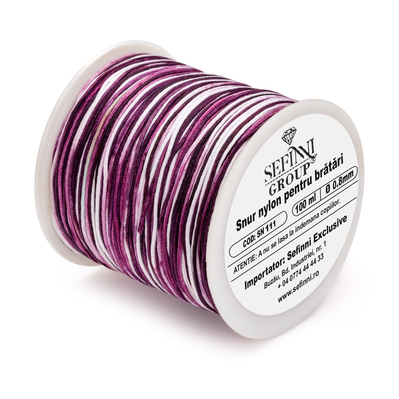 Rola snur 100m x 0.8mm - multicolor mov