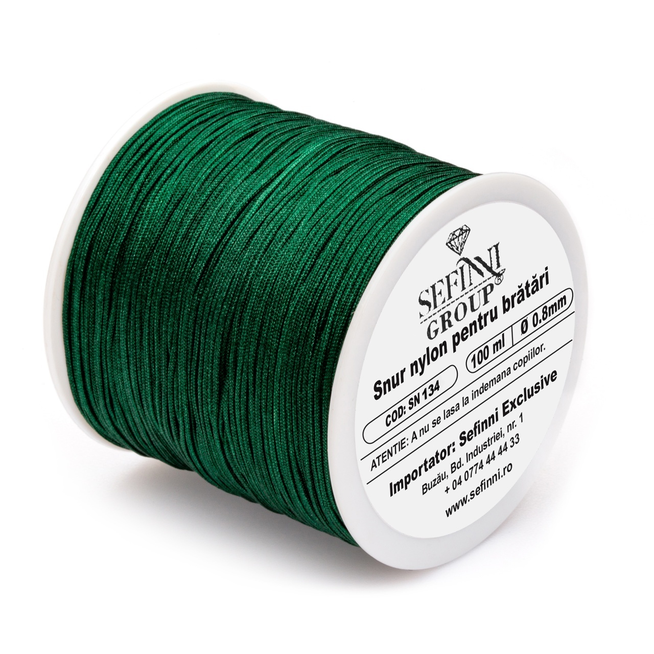 Rola snur 100m x 0.8mm - Verde Smarald