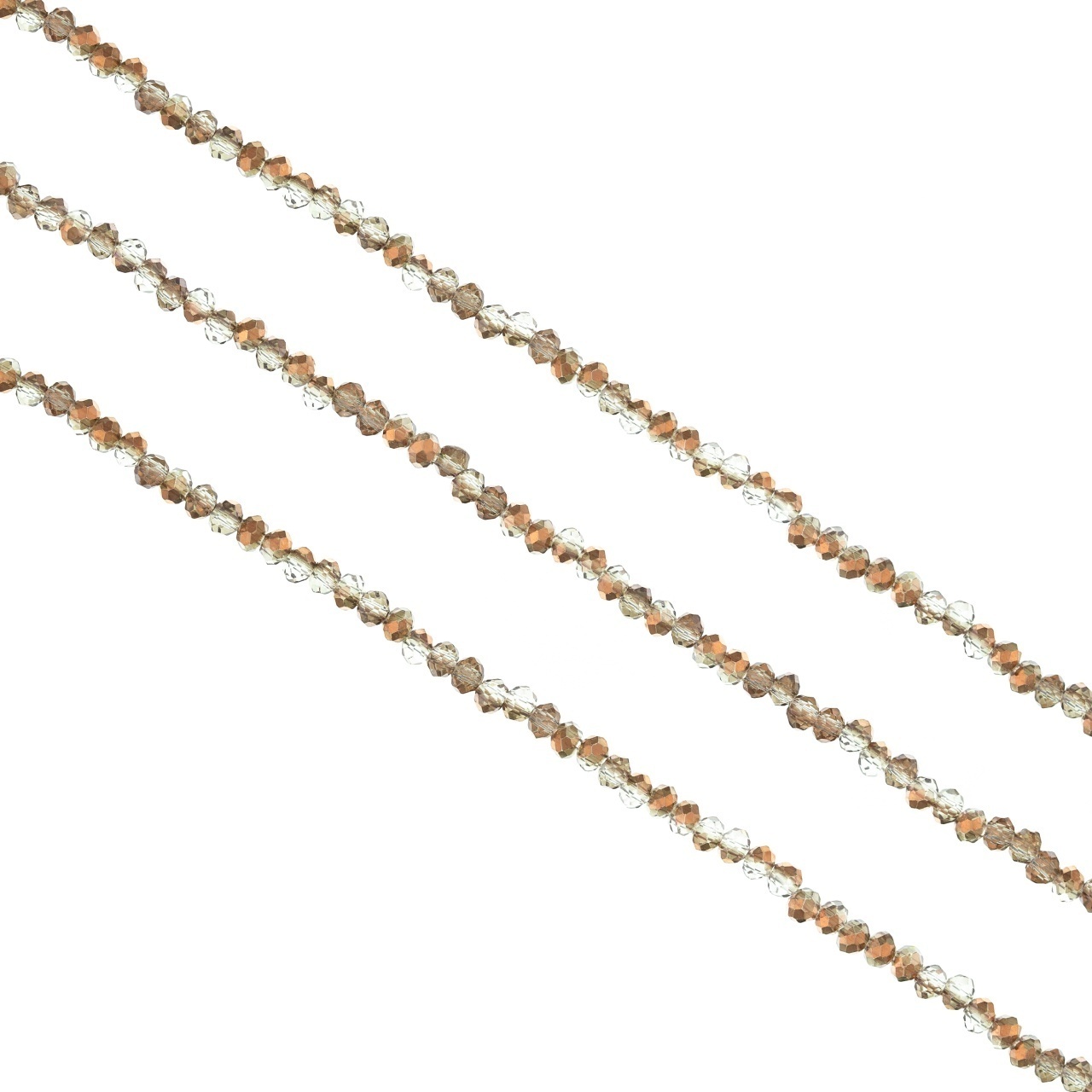 Șirag cristale rondele 2.5 mm - Rose Gold