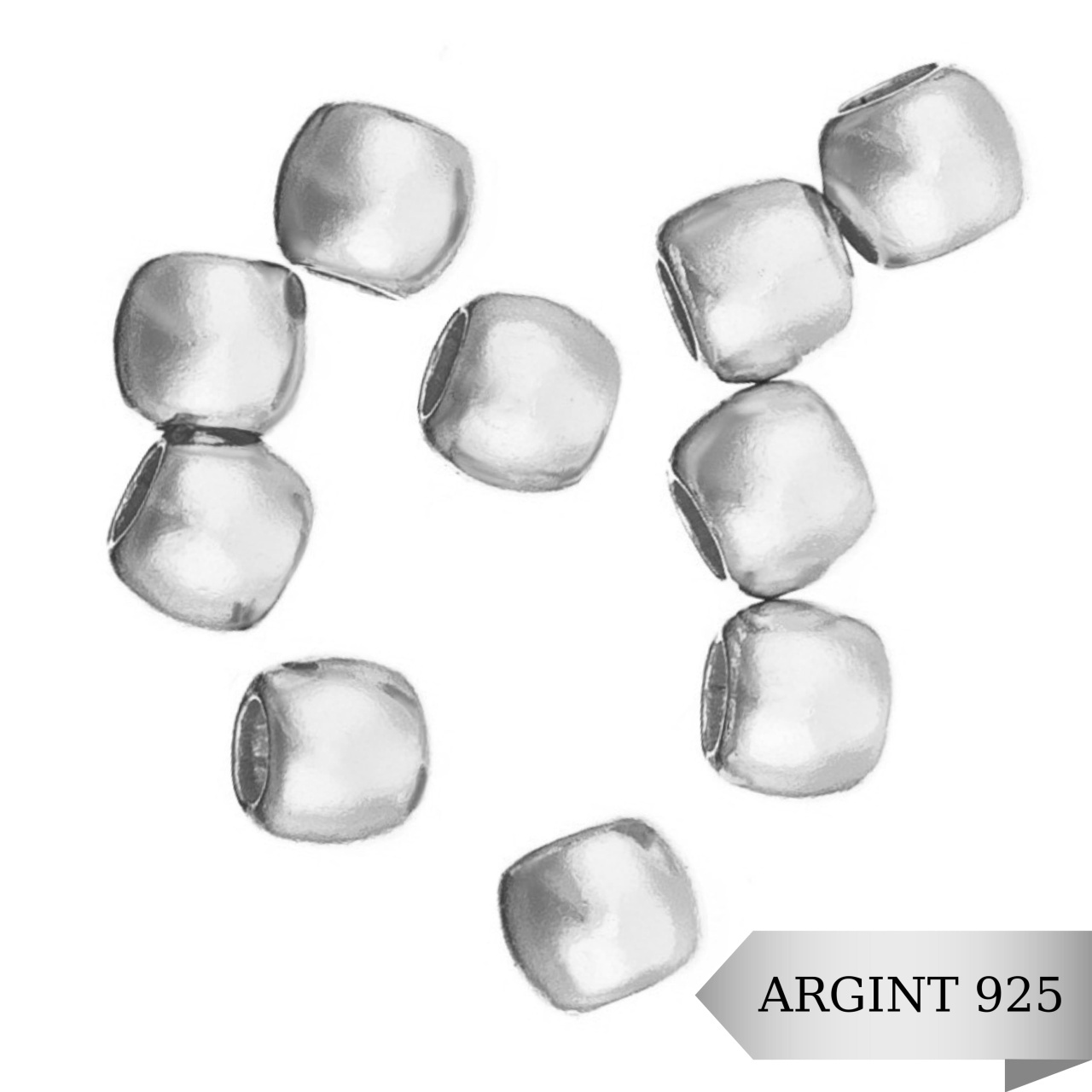 Bila Argint Simpla 4mm - pret / buc