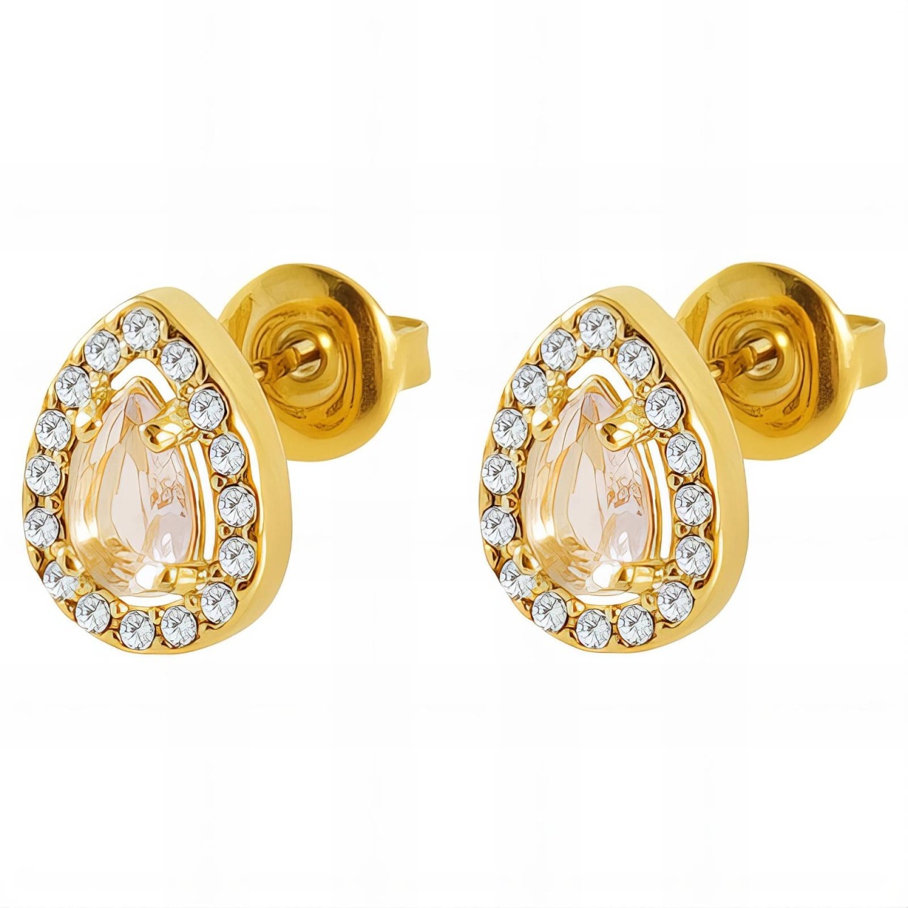 Cercei Royal din Inox placati cu AUR 18K